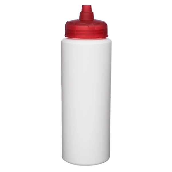 32 oz. HDPE Plastic Water Bottle with Quick Shot Lid - 32 oz. HDPE Plastic Water Bottle with Quick Shot Lid - Image 13 of 16