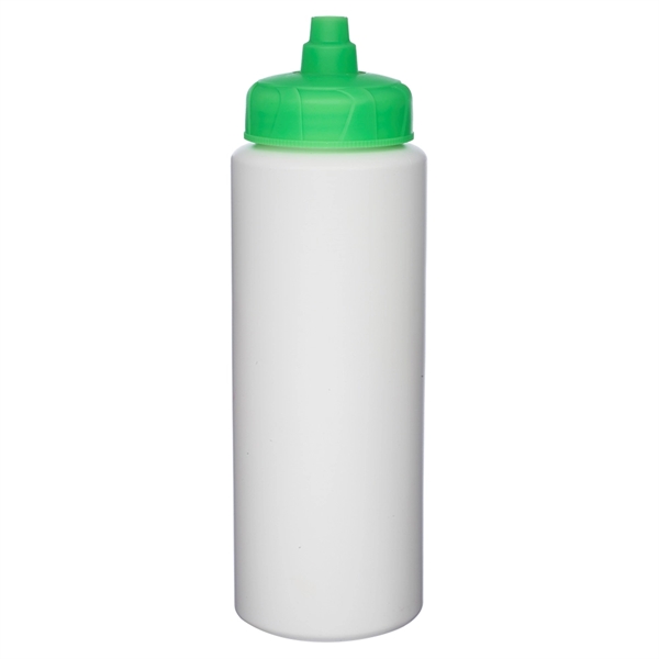 32 oz. HDPE Plastic Water Bottle with Quick Shot Lid - 32 oz. HDPE Plastic Water Bottle with Quick Shot Lid - Image 16 of 16