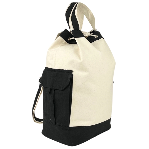 12 oz Canvas Explorer Duffle Bag Black Trim -19 x 18 x 8 - 12 oz Canvas Explorer Duffle Bag Black Trim -19 x 18 x 8 - Image 1 of 8