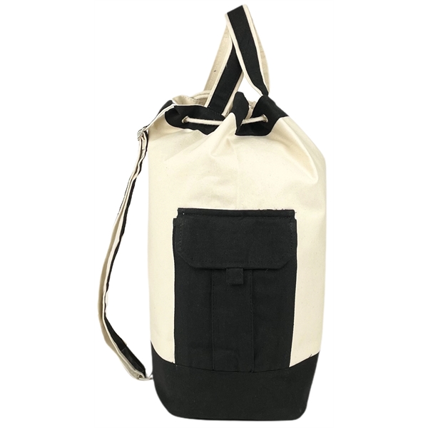 12 oz Canvas Explorer Duffle Bag Black Trim -19 x 18 x 8 - 12 oz Canvas Explorer Duffle Bag Black Trim -19 x 18 x 8 - Image 4 of 8