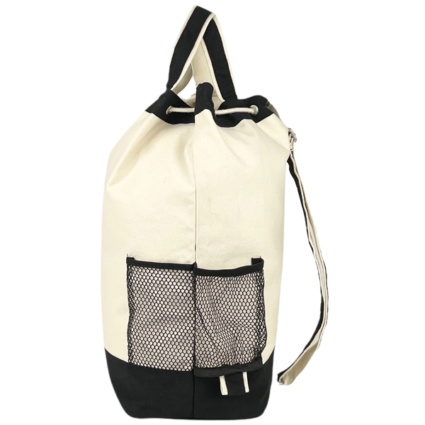 12 oz Canvas Explorer Duffle Bag Black Trim -19 x 18 x 8 - 12 oz Canvas Explorer Duffle Bag Black Trim -19 x 18 x 8 - Image 3 of 8