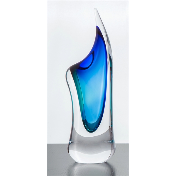 Voltaire Art Vase, Blue/Turquoise - Voltaire Art Vase, Blue/Turquoise - Image 1 of 1