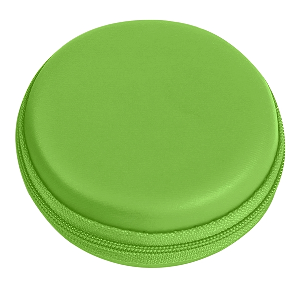 Round Zippered Electronics Travel Case - Round Zippered Electronics Travel Case - Image 17 of 21