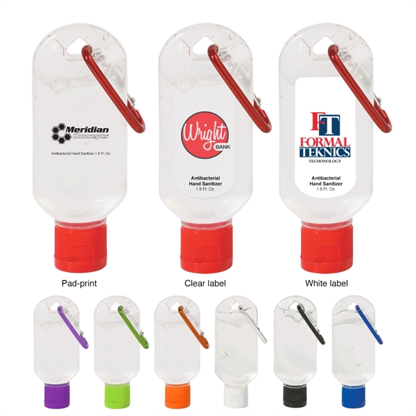 Hand sanitizer bottles (1.7 oz) printed with your company logo or