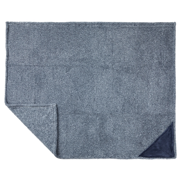 Heathered Fuzzy Fleece Blanket - Heathered Fuzzy Fleece Blanket - Image 2 of 9