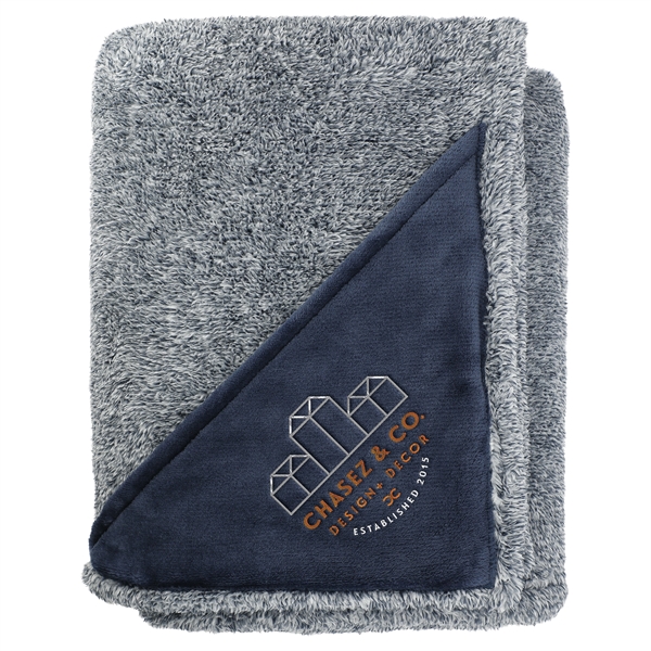 Heathered Fuzzy Fleece Blanket - Heathered Fuzzy Fleece Blanket - Image 0 of 9