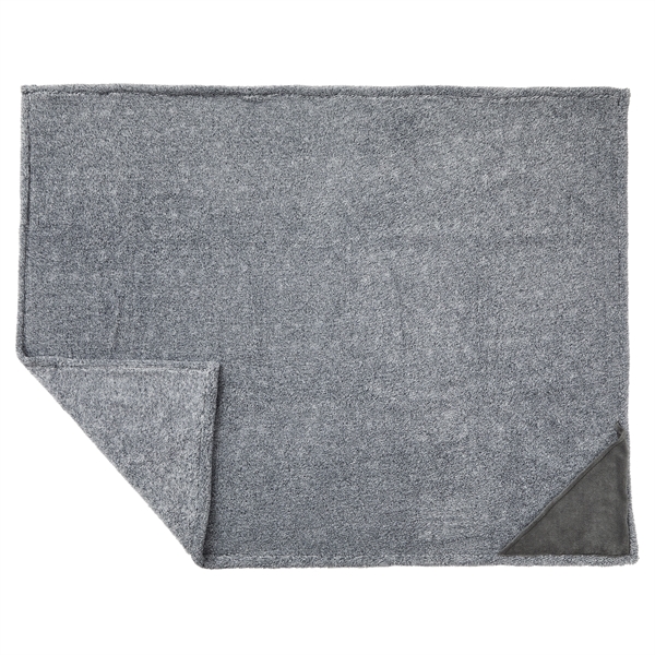 Heathered Fuzzy Fleece Blanket - Heathered Fuzzy Fleece Blanket - Image 7 of 9