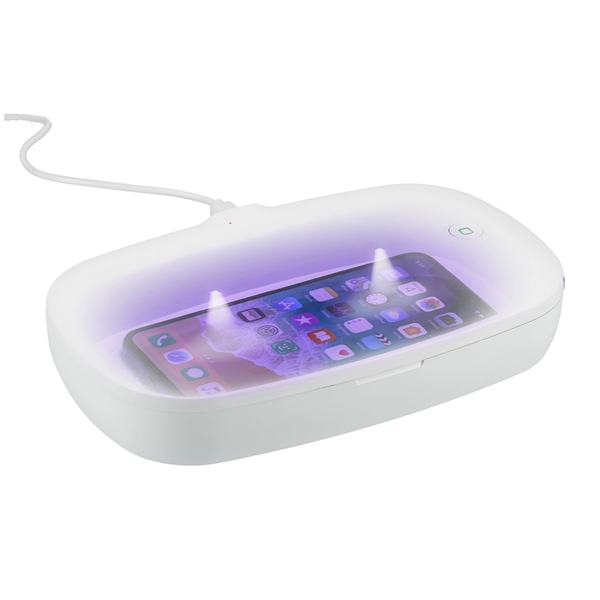 UV Phone Sanitizer with Wireless Charging Pad - UV Phone Sanitizer with Wireless Charging Pad - Image 3 of 10
