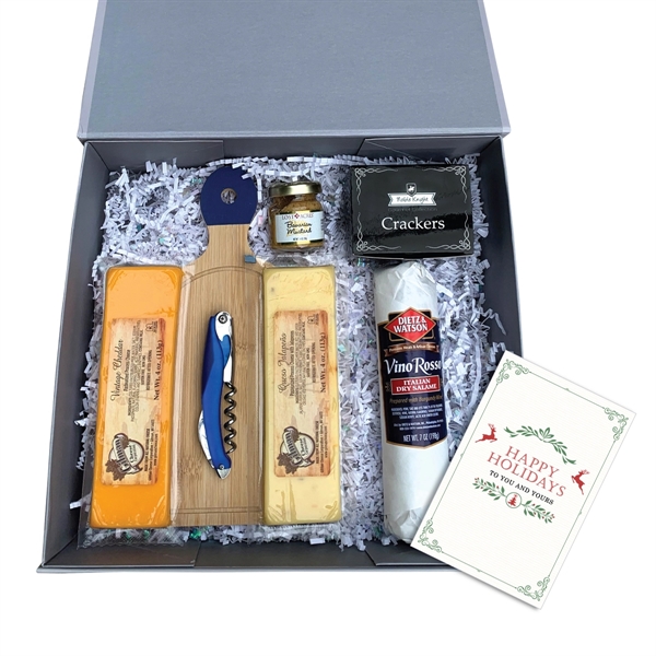 Custom Wine and Cheese Gift Set