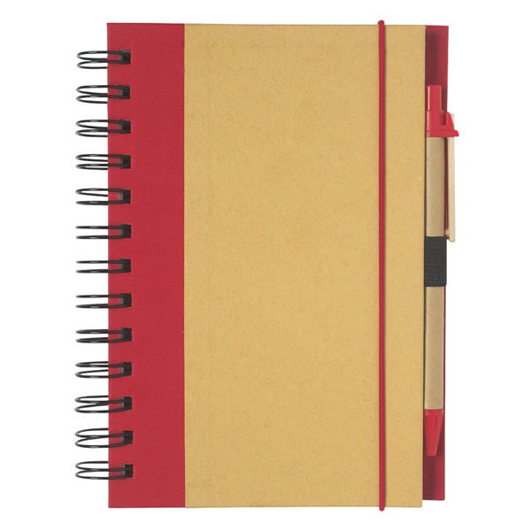 ECO-INSPIRED SPIRAL NOTEBOOK & PEN - ECO-INSPIRED SPIRAL NOTEBOOK & PEN - Image 19 of 21