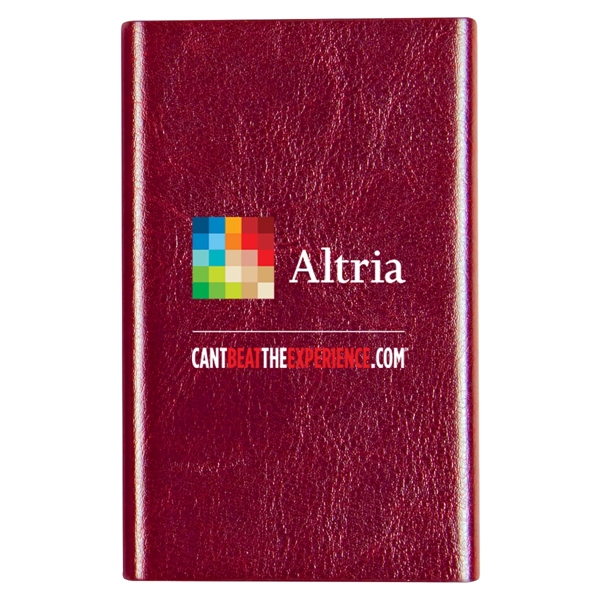 Leatherette Slim Power Bank - Leatherette Slim Power Bank - Image 8 of 12