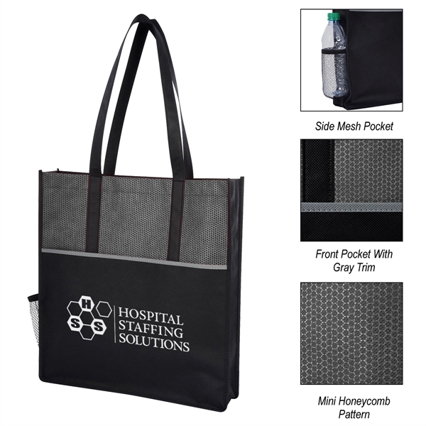 Promenade Non-Woven Tote Bag - Promenade Non-Woven Tote Bag - Image 3 of 17