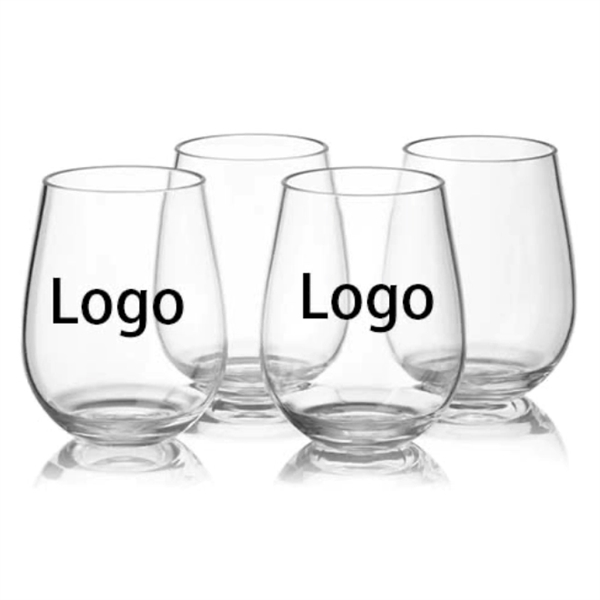 16Oz Unbreakable Stemless Wine Glass PCTG Whiskey Water Cup