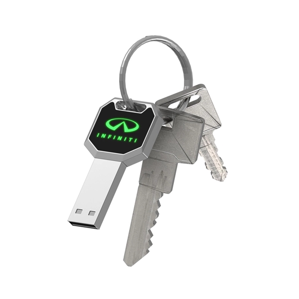 Key Light Up Logo USB Flash Drive - Key Light Up Logo USB Flash Drive - Image 4 of 5