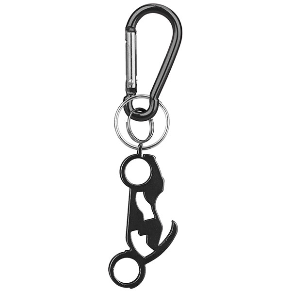 Motorcycle Shaped Bottle Opener Key Holder and Carabiner - Motorcycle Shaped Bottle Opener Key Holder and Carabiner - Image 2 of 5