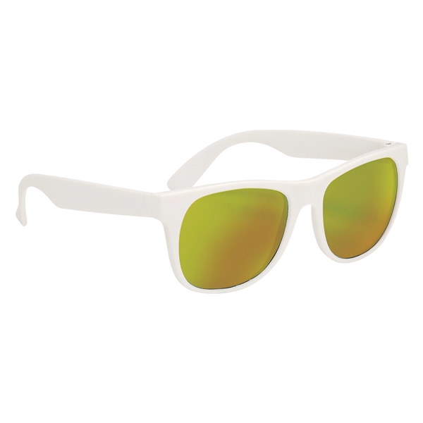 Rubberized Mirrored Sunglasses - Rubberized Mirrored Sunglasses - Image 10 of 17