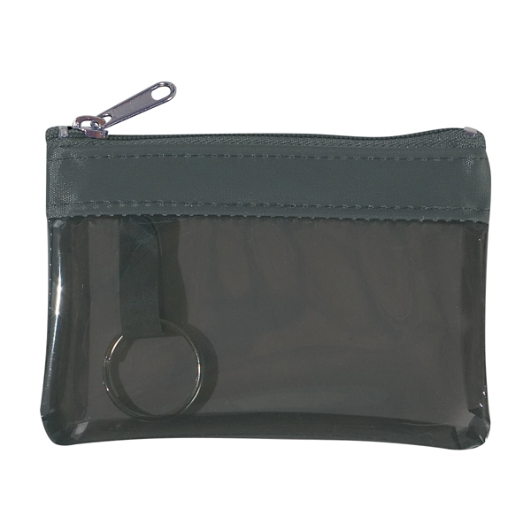 Translucent Zippered Coin Pouch Plum Grove