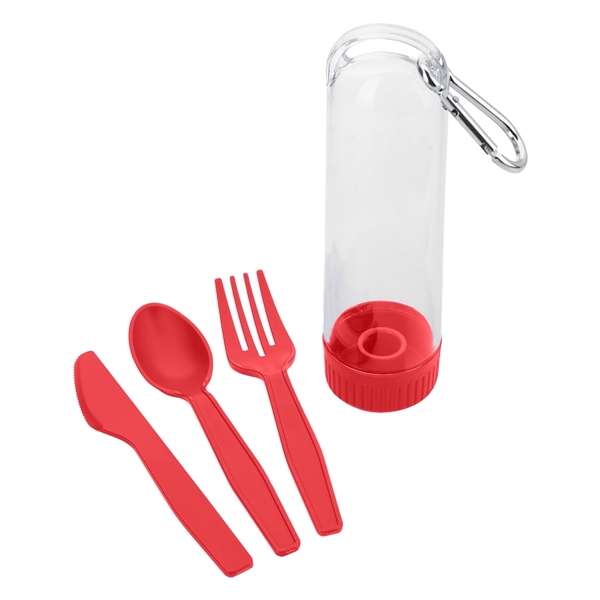 Utensil Kit With Carabiner - Utensil Kit With Carabiner - Image 8 of 9