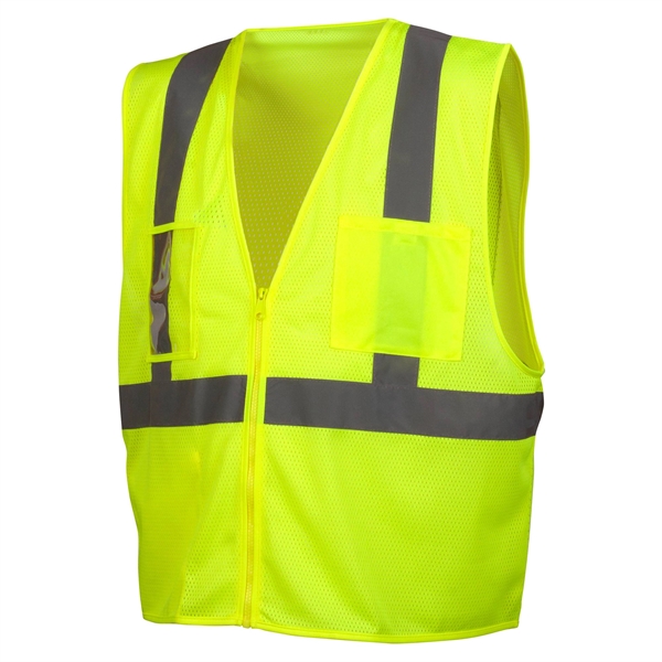 Pyramex® Hi Vis Lime Safety Economy Vest - Pyramex® Hi Vis Lime Safety Economy Vest - Image 0 of 3