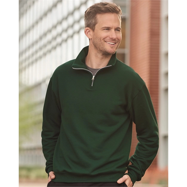 JERZEES Nublend® Cadet Collar Quarter-Zip Sweatshirt - JERZEES Nublend® Cadet Collar Quarter-Zip Sweatshirt - Image 0 of 40