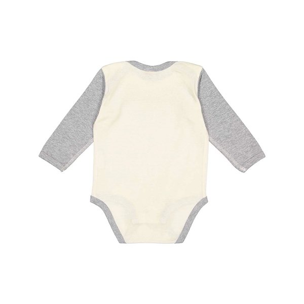 Rabbit Skins Infant Long Sleeve Baby Rib Bodysuit - Rabbit Skins Infant Long Sleeve Baby Rib Bodysuit - Image 42 of 44