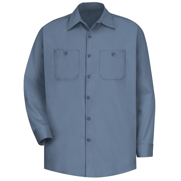 Red Kap Men's Wrinkle Resistant 100% Cotton Work Shirt - Red Kap Men's Wrinkle Resistant 100% Cotton Work Shirt - Image 6 of 21