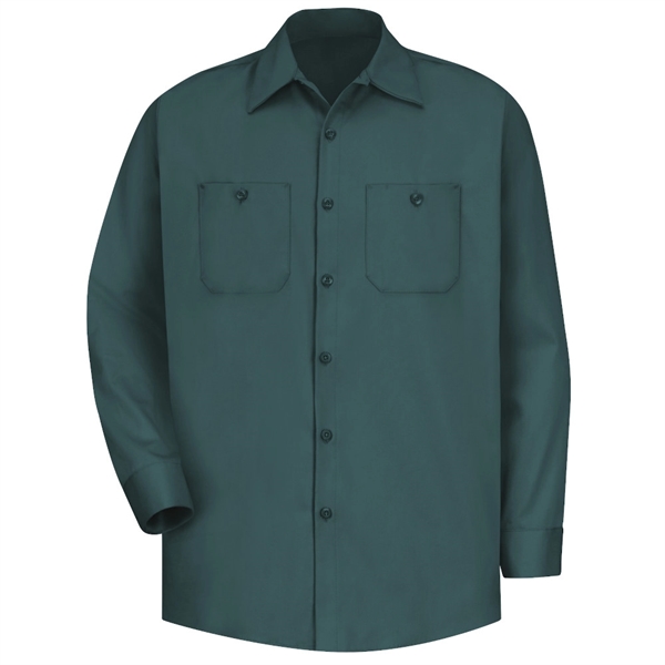 Red Kap Men's Wrinkle Resistant 100% Cotton Work Shirt - Red Kap Men's Wrinkle Resistant 100% Cotton Work Shirt - Image 7 of 21