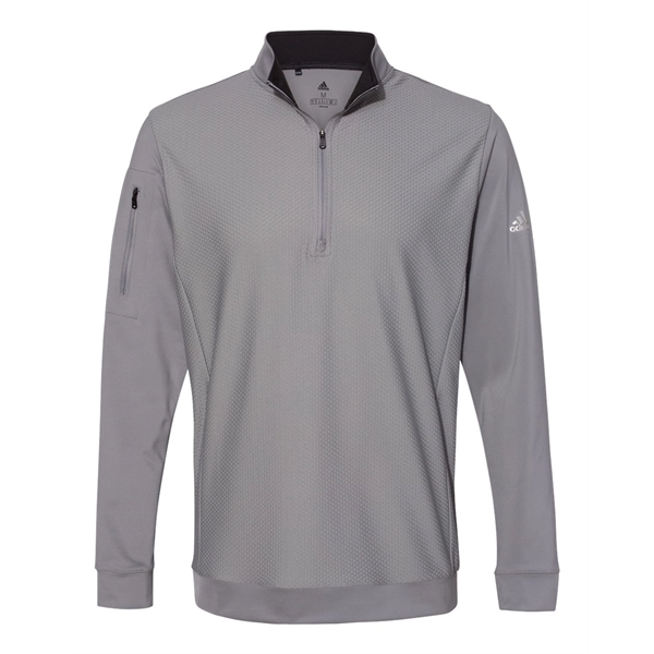 Adidas Performance Textured Quarter-Zip Pullover - Adidas Performance Textured Quarter-Zip Pullover - Image 12 of 12