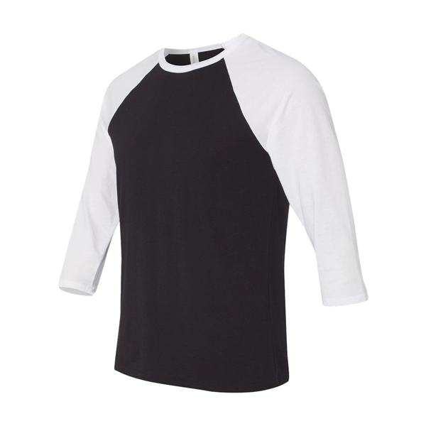 BELLA + CANVAS Three-Quarter Sleeve Baseball Tee - BELLA + CANVAS Three-Quarter Sleeve Baseball Tee - Image 16 of 93