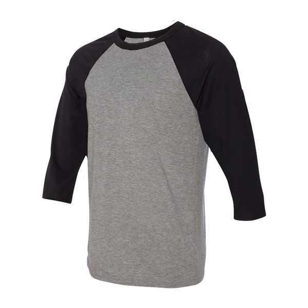 BELLA + CANVAS Three-Quarter Sleeve Baseball Tee - BELLA + CANVAS Three-Quarter Sleeve Baseball Tee - Image 19 of 93