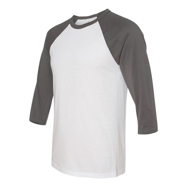 BELLA + CANVAS Three-Quarter Sleeve Baseball Tee - BELLA + CANVAS Three-Quarter Sleeve Baseball Tee - Image 45 of 93