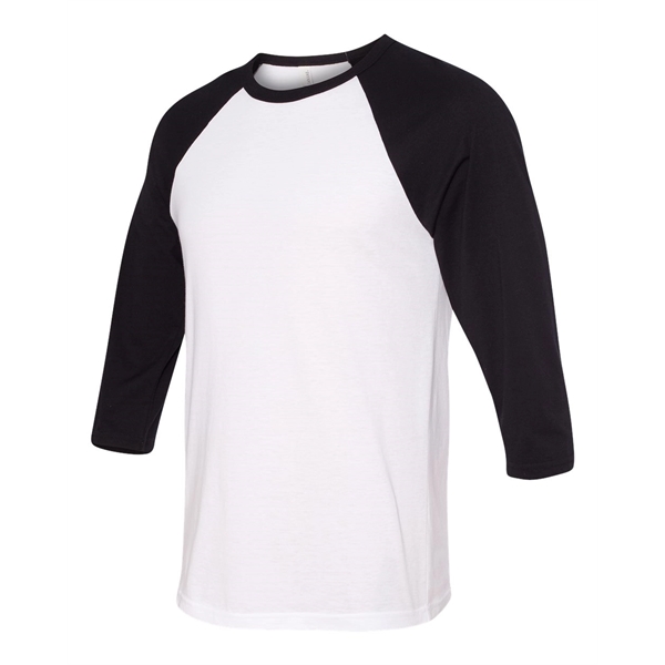 BELLA + CANVAS Three-Quarter Sleeve Baseball Tee - BELLA + CANVAS Three-Quarter Sleeve Baseball Tee - Image 48 of 93