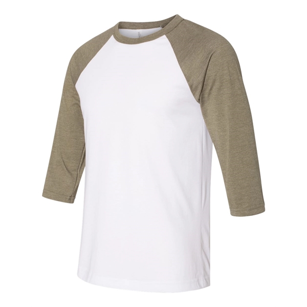 BELLA + CANVAS Three-Quarter Sleeve Baseball Tee - BELLA + CANVAS Three-Quarter Sleeve Baseball Tee - Image 60 of 93