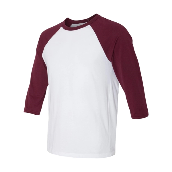 BELLA + CANVAS Three-Quarter Sleeve Baseball Tee - BELLA + CANVAS Three-Quarter Sleeve Baseball Tee - Image 69 of 93