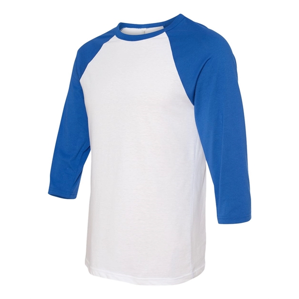 BELLA + CANVAS Three-Quarter Sleeve Baseball Tee - BELLA + CANVAS Three-Quarter Sleeve Baseball Tee - Image 90 of 93