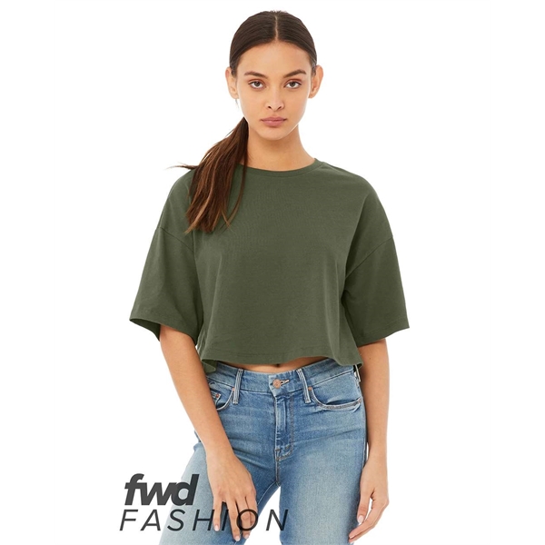 BELLA + CANVAS Women's Jersey Crop Tee - BELLA + CANVAS Women's Jersey Crop Tee - Image 11 of 16