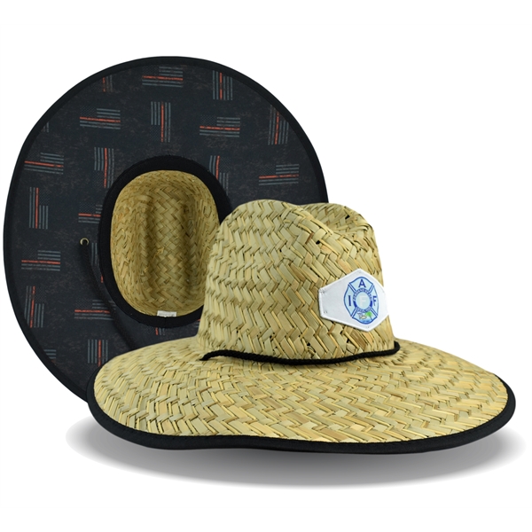 Sol Customized Straw Hat with Full color imprint - Sol Customized Straw Hat with Full color imprint - Image 3 of 9