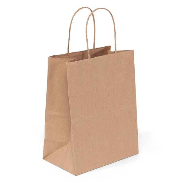 Eco Mini - Kraft-Brown Shopper - Flexo Ink Print - Eco Mini - Kraft-Brown Shopper - Flexo Ink Print - Image 3 of 3