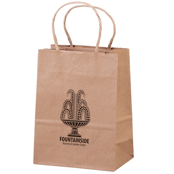 Eco Pup - Kraft-Brown Shopper - Flexo Ink Print - Eco Pup - Kraft-Brown Shopper - Flexo Ink Print - Image 2 of 3