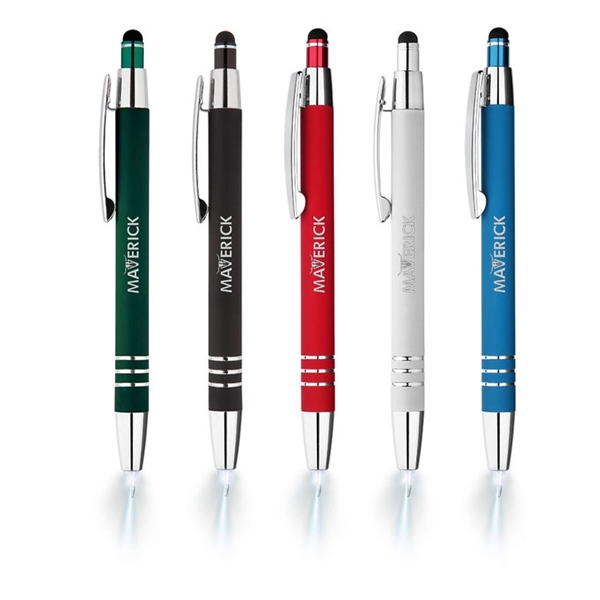 Serena Lighted Tip Soft Touch Stylus Pen
