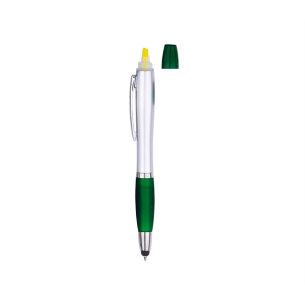 3-in-1 Pen with Highlighter and Stylus - 3-in-1 Pen with Highlighter and Stylus - Image 2 of 3