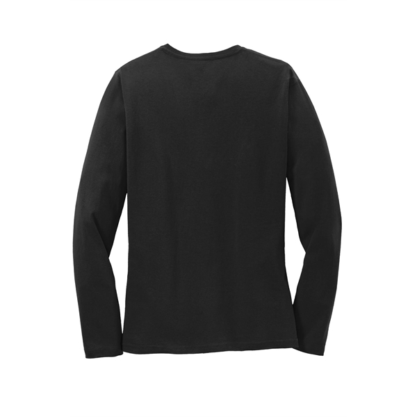 Port & Company Women's Long Sleeve Core Cotton Tee. - Port & Company Women's Long Sleeve Core Cotton Tee. - Image 89 of 94