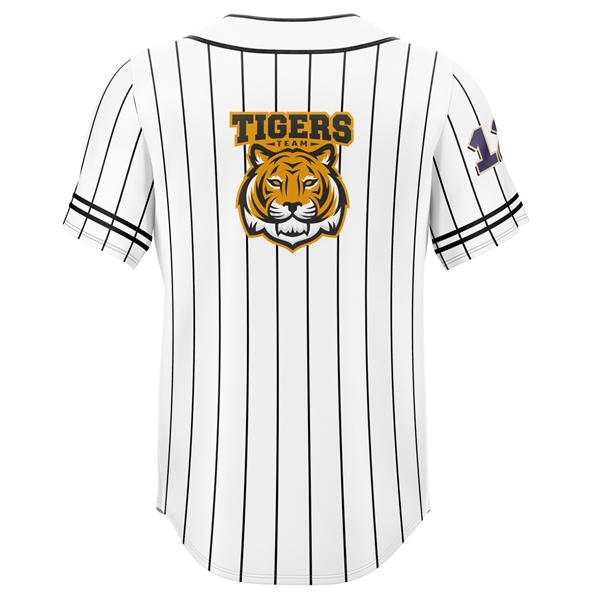 Men's & kids Sublimation Full Button Front Baseball jersey - Men's & kids Sublimation Full Button Front Baseball jersey - Image 3 of 4