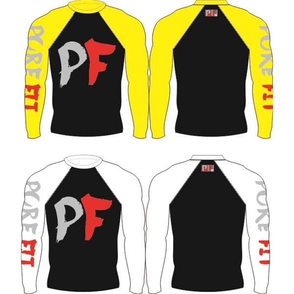 Fully sublimated Adult Long sleeve rash guard - Fully sublimated Adult Long sleeve rash guard - Image 4 of 10