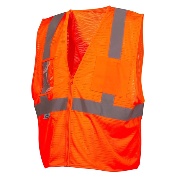 Pyramex® Hi Vis Lime Safety Economy Vest - Pyramex® Hi Vis Lime Safety Economy Vest - Image 2 of 3