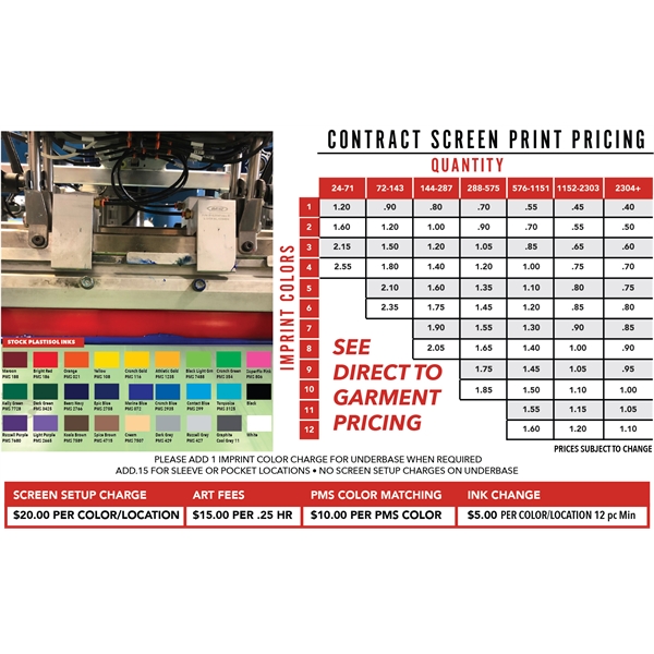 Contract Screen Printing Service Plum Grove
