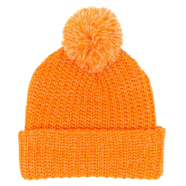 Grace Collection Pom Beanie With Cuff - Grace Collection Pom Beanie With Cuff - Image 22 of 52