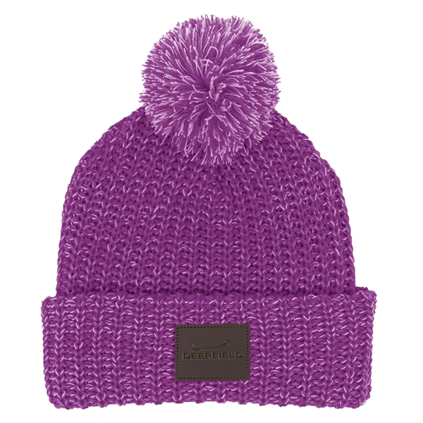 Grace Collection Pom Beanie With Cuff - Grace Collection Pom Beanie With Cuff - Image 28 of 52