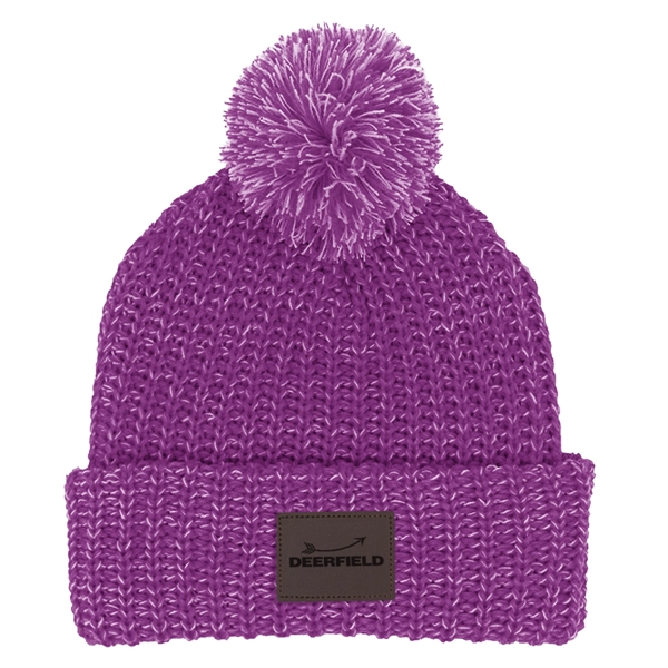 Grace Collection Pom Beanie With Cuff - Grace Collection Pom Beanie With Cuff - Image 25 of 52