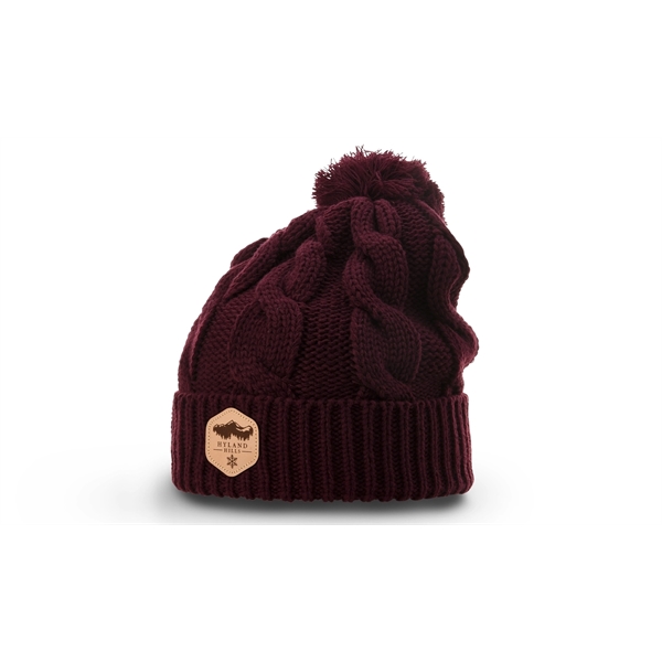 Chunk Twist Knit Beanie with Cuff - Chunk Twist Knit Beanie with Cuff - Image 0 of 22